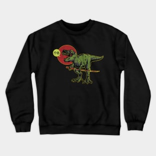 Retro Japanese T-Rex Said "Hi" Crewneck Sweatshirt